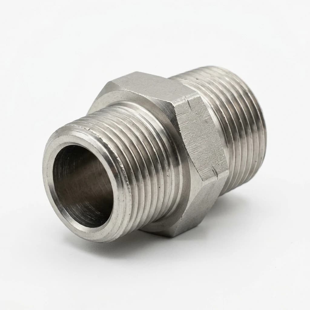 Stainless Steel Hex Nipple - View 2